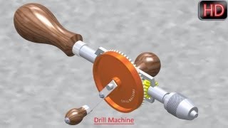 Drill Machine Autodesk Inventor Tutorial [upl. by Nedaj]