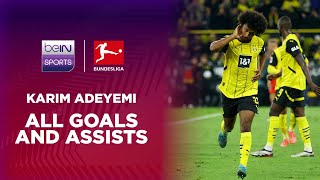 Karim Adeyemi  All goals and assists for Dortmund [upl. by Wilscam733]