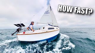 SOLO ON A 21FT SAILBOAT Studland Bay  Cowes  Ep105 [upl. by Sutsuj60]