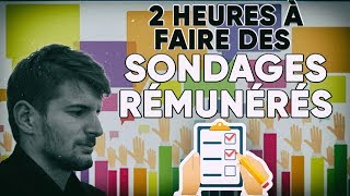 JAI PASSÉ 2 HEURES A FAIRE DES SONDAGES RÉMUNÉRÉS VOILÀ LE RÉSULTAT [upl. by Ardiedak]