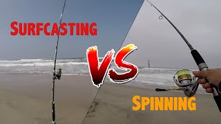 Surfcasting VS Spinning challenge  ¿Cuál modalidad tendrá MÁS CAPTURAS en mar movido [upl. by Joleen]