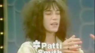 Patti Smith on talk show promoting her book Babel [upl. by Anesusa977]