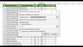 FAIXA ETÁRIAS NO EXCEL  APRENDA COMO AGRUPAR [upl. by Fremont]