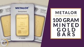 Metalor 100g Gold Minted Bars [upl. by Madeline]