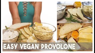 best vegan cheese recipe firm vegan provolone slices soy nut gluten and dairy free [upl. by Elac]