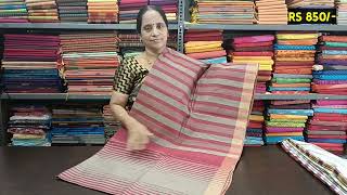 Linen cotton amp Pure cotton sarees  Negamam Rohini Sarees [upl. by Edras]