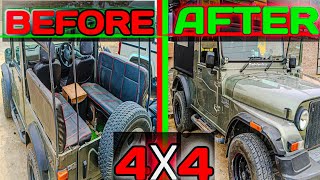 MAHINDRA THAR ROOF TOP INSTALLATION  HOW TO MAKE THAR ROOFTOP  THAR ROOF MAKING amp INSTALLATION✅ [upl. by Eirrej]