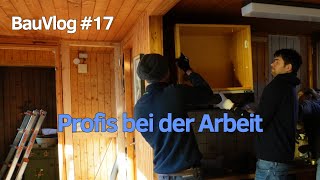 17 Renovierung altes Holzhaus  Profis bei der Arbeit  Bauvlog [upl. by Anatniuq]