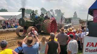 Rare 150 Case Steam Traction engine tractor pull 852023 Burnett WI [upl. by Ainslee717]