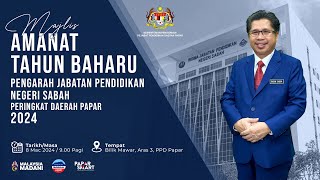 MAJLIS AMANAT TAHUN BAHARU PENGARAH JPN SABAH 2024 [upl. by Holcomb]