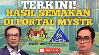 INFO FASA 4 STR MAKSUD HASIL SEMAKAN TERKINI PORTAL MYSTR [upl. by Kermie709]