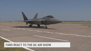 Fans of the Quad City Air Show share their reactions [upl. by Andrey]