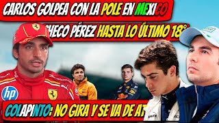 GP MEXICO 2024 FERRARI DURO GOLPE  FRANCO COLAPINTO PROBLEMAS  CHECO PEREZ NO FRENA  POLE 2024 [upl. by Vary]