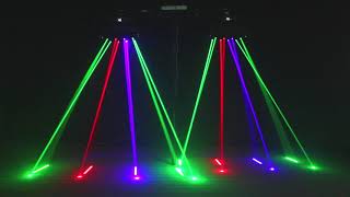 150W RGB LED Spider Laser Beam Moving Head Stage Lights DMX Disco DJ Party Ligh [upl. by Thea]