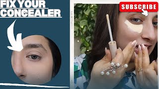 How to fix the wrong concealer shade  concealertutorial [upl. by Noiztneb316]