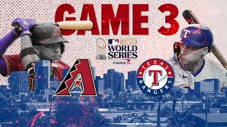 🔴 LIVE CHAT Texas Rangers vs Arizona Diamondbacks World Series Game 3 [upl. by Gnoh]