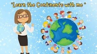 Continents Song for Kids to Learn  Fun Baby Songs 👧🌍 🎶 [upl. by Erapsag]