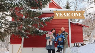 YEAR ONE  Timelapse of Renovating an Old Scandinavian House in Northern Norway [upl. by Joiner]