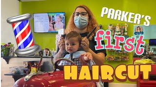 Pigtails and Crew Cuts  Parkers First Haircut [upl. by Latty]