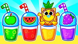 Fruit Juice for Kids  Ten Little Fruits Song  Funny Baby Songs amp Nursery Rhymes by Toddler Zoo [upl. by Earaj]