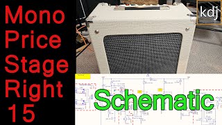 Monoprice Stage Right 15 Watt Tube Amp  Schematic Review amp Mods [upl. by Athalla]