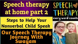 Speech Therapy at HomeSpeech Therapy Journey for Nonverbal Autistic Childrenautismspeech delay [upl. by Aynod509]