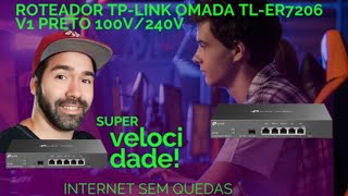 Tp Link ER 7206 load balance juntando 300400 megas na prática [upl. by Ecyrb894]