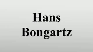 Hans Bongartz [upl. by Ahtenak591]