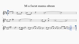 RO Partitura  Ma facut mama Oltean V2 [upl. by Onin33]