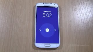 Samsung Galaxy S4 GT I9505 with CyanogenMod Voice Type Alarm Screen [upl. by Ioves]