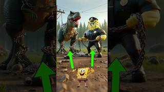 Spongebob police team catches rampaging dinosaur spongebob police dinosaur [upl. by Bull]