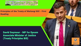 David Seymour on the Principles of the Treaty of Waitangi Bill  First Reading [upl. by Farlie]