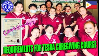 🇵🇭SIMPLE REQUIREMENTS FOR TESDA CAREGIVING COURSE💗MADALI MO LANG MAKUHA MGA ITO✔️PARA MAKA ENROLL NA [upl. by Wakeen]