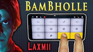 Laxmii  BamBhole Music on Walk Band App  Mobile Piano  Drum  Instrumental RingTone  AkshayKumar [upl. by Nitsirk]