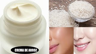 COMO HACER CREMA DE ARROZ COREANA ANTIARRUGAS ACLARADORA Y SUAVISANTE [upl. by Fulcher53]