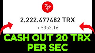 NO DEPOSIT • Get Free 20 TRX Instantly • Best TRX Earning Site 2024 • Make Money Online [upl. by Roper524]