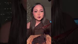 Chocolate Cake Asmr Mukbang 🤎eatingasmr americanmukbang asmreating asmrsounds mukbangs foodie [upl. by Nalac]