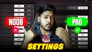 TOP8  PRO SETTINGS  TRICKS USED BY FREE FIRE LEGENDS  Free fire HEADSHOT TRICKS [upl. by Gnav736]