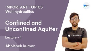 L 4  Confined and Unconfined Aquifer  IMPORTANT TOPICS  Well hydraulics  Abhishek Kumar [upl. by Ronacin]