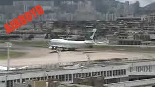 Cathay Pacific 747 Takeoff Hong Kong Kai Tak [upl. by Maddis]