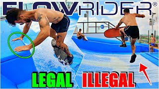 FLOWRIDER TRICKS  14 Ways To Enter ALL LEVELS  Royal Caribbean [upl. by Anirt]