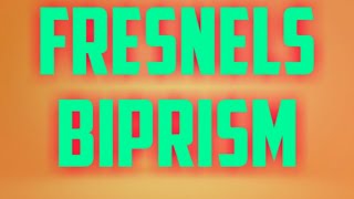 Fresnels BiPrism  Physics  BSC Degree Telugu  Study 2 Raise [upl. by Ladnyc]