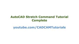 AutoCAD Stretch Command Tutorial Complete  Stretch Multiple Lines Horizontally Multiple Objects [upl. by Cirdor111]