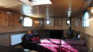 Replica Dutch Barge For Sale Audacious Internal Part 2wmv [upl. by Eiboh]