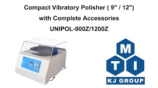 Compact Vibratory Polisher  9quot  12quot with Complete Accessories  UNIPOL900Z1200Z Operation Video [upl. by Risay]