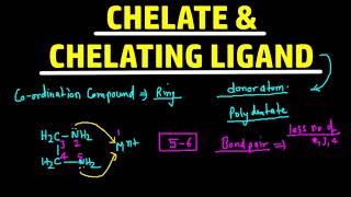 chelate and chelating ligand [upl. by Jeconiah331]