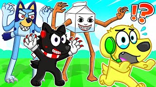 Secret TREVOR CREATURES in Roblox Siren Head FAMILY Bluey EXE amp MORE [upl. by Loree]