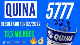 🍀 Resultado Quina 5777 [upl. by Namyw929]