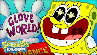 An ENTIRE Day at GLOVE WORLD w SpongeBob and Patrick 🧤 [upl. by Wendolyn221]