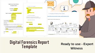 Digital Forensic Report Template  Expert Witness Report Template [upl. by Juliann]